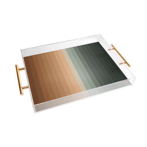 Colour Poems Multicolor Stripes XVIII Acrylic Tray