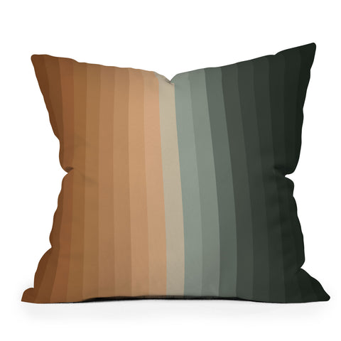 Colour Poems Multicolor Stripes XVIII Throw Pillow