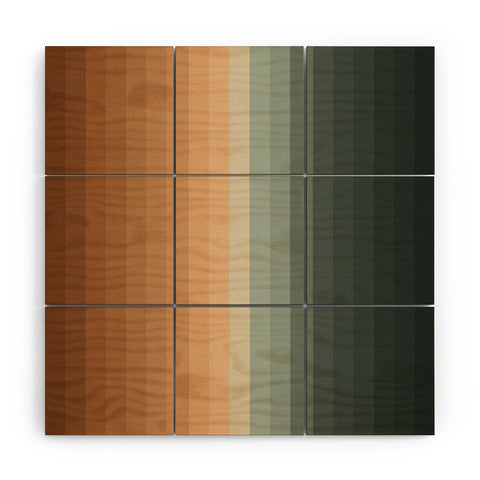 Colour Poems Multicolor Stripes XVIII Wood Wall Mural