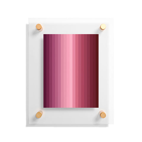 Colour Poems Multicolor Stripes XX Floating Acrylic Print