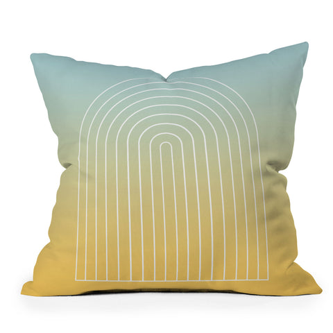 Colour Poems Ombre Arch II Outdoor Throw Pillow