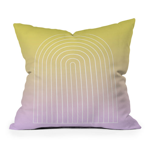 Colour Poems Ombre Arch IV Outdoor Throw Pillow