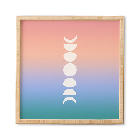 Colour Poems Ombre Moon Phases III Framed Wall Art