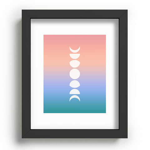 Colour Poems Ombre Moon Phases III Recessed Framing Rectangle