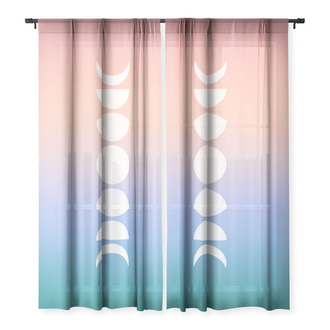 Colour Poems Ombre Moon Phases III Sheer Non Repeat