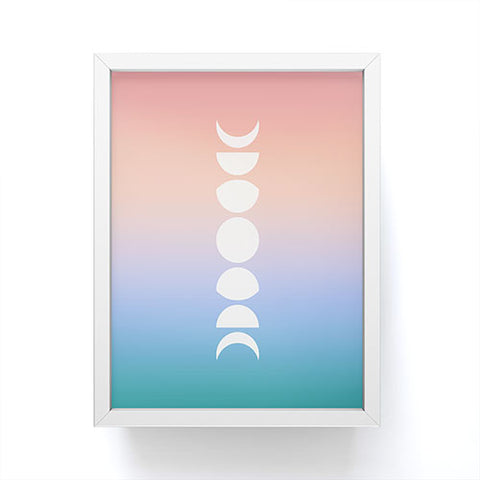 Colour Poems Ombre Moon Phases III Framed Mini Art Print