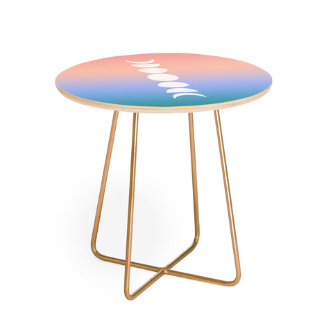 Colour Poems Ombre Moon Phases III Round Side Table