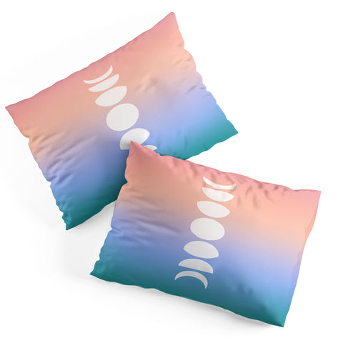 Colour Poems Ombre Moon Phases III Pillow Shams