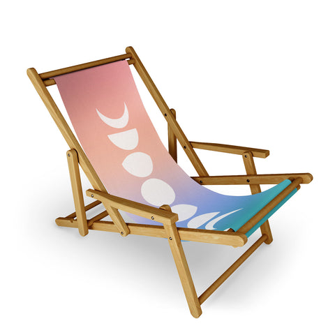 Colour Poems Ombre Moon Phases III Sling Chair
