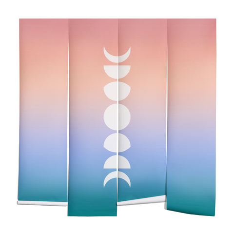 Colour Poems Ombre Moon Phases III Wall Mural