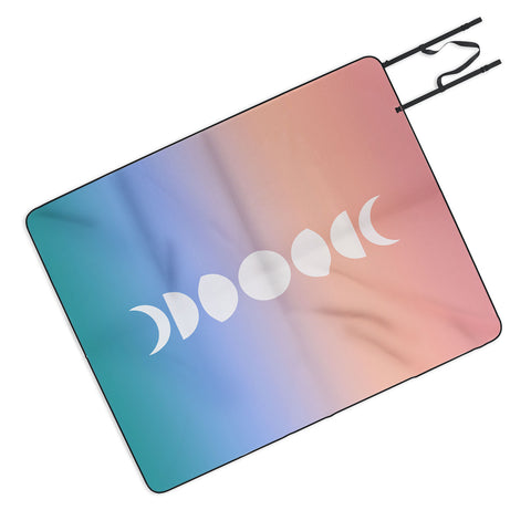 Colour Poems Ombre Moon Phases III Picnic Blanket