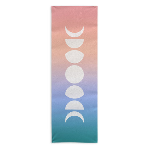 Colour Poems Ombre Moon Phases III Yoga Towel