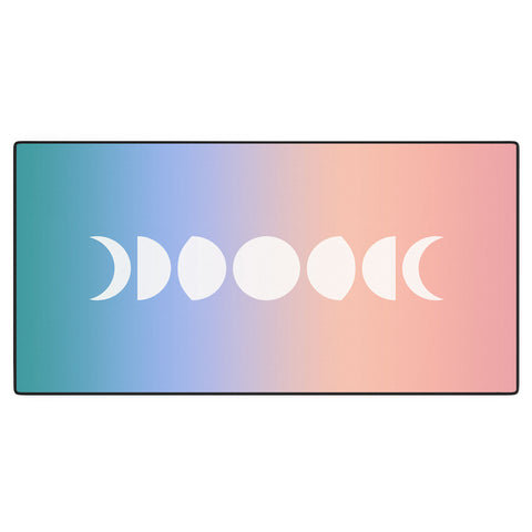 Colour Poems Ombre Moon Phases III Desk Mat