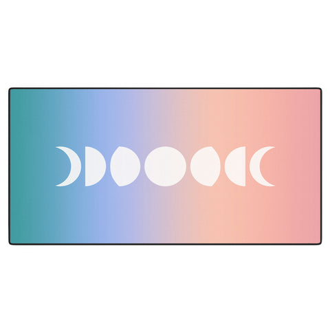 Colour Poems Ombre Moon Phases III Desk Mat