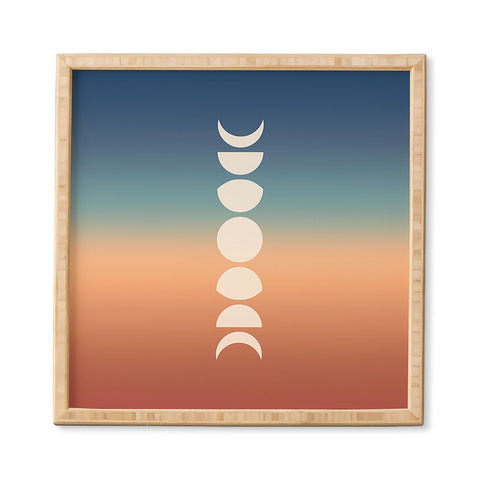 Colour Poems Ombre Moon Phases XV Framed Wall Art Havenly