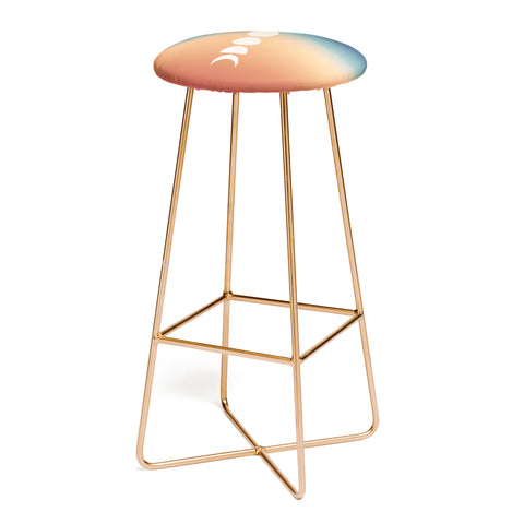 Colour Poems Ombre Moon Phases XV Bar Stool