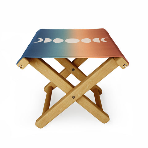 Colour Poems Ombre Moon Phases XV Folding Stool