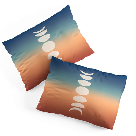 Colour Poems Ombre Moon Phases XV Pillow Shams