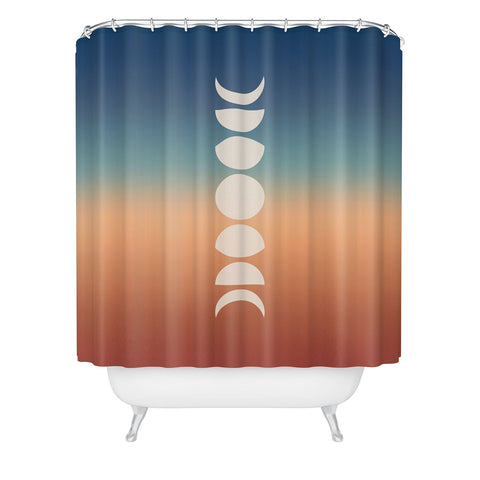 Colour Poems Ombre Moon Phases XV Shower Curtain Havenly