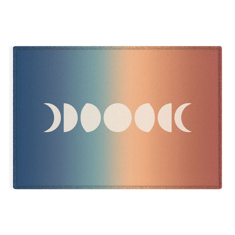Colour Poems Ombre Moon Phases XV Outdoor Rug