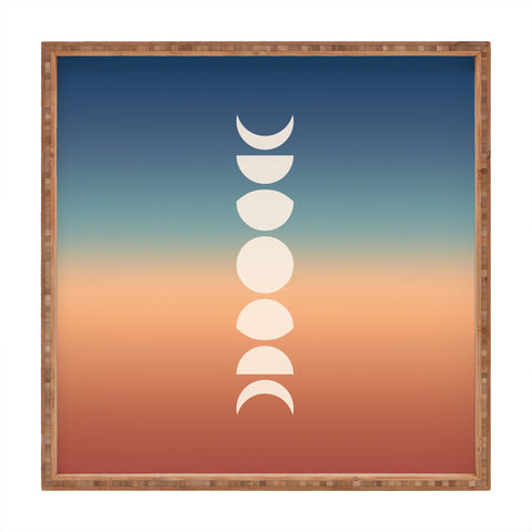 Colour Poems Ombre Moon Phases XV Square Tray