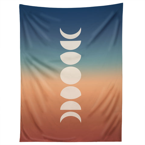 Colour Poems Ombre Moon Phases XV Tapestry