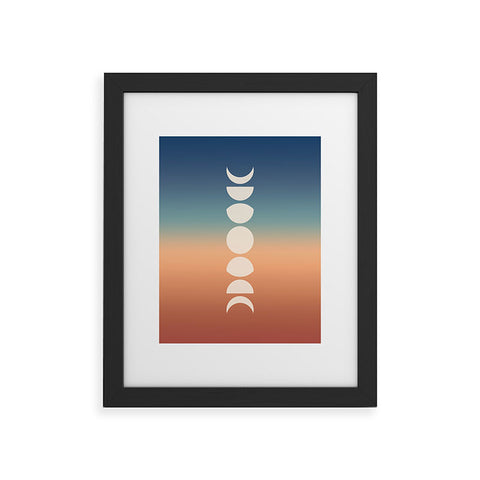 Colour Poems Ombre Moon Phases XV Framed Art Print Havenly