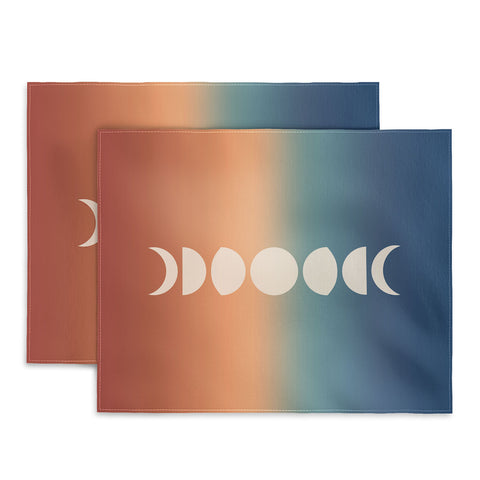 Colour Poems Ombre Moon Phases XV Placemat