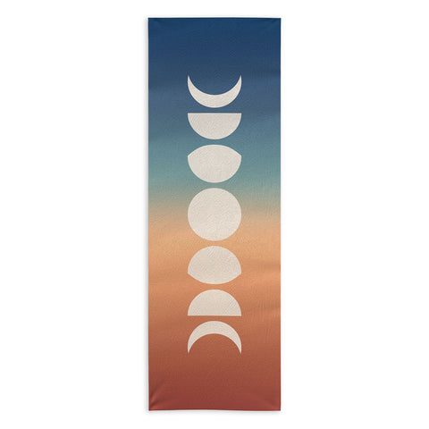 Colour Poems Ombre Moon Phases XV Yoga Towel