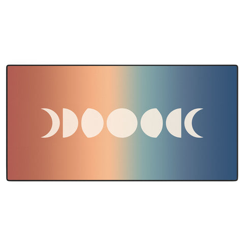 Colour Poems Ombre Moon Phases XV Desk Mat