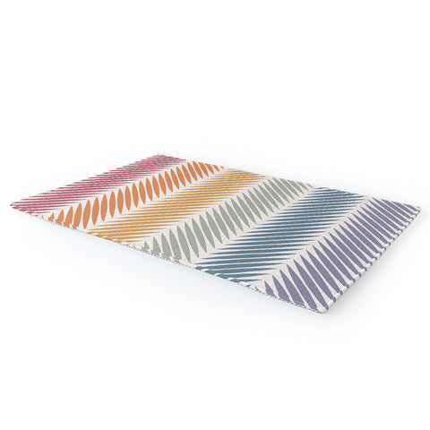 Colour Poems Palm Leaf Pattern LXIV Area Rug