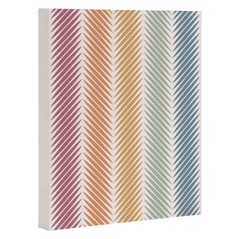 Colour Poems Palm Leaf Pattern LXIV Art Canvas