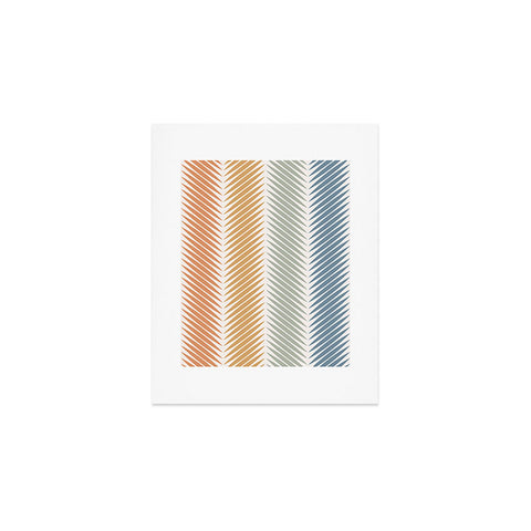 Colour Poems Palm Leaf Pattern LXIV Art Print