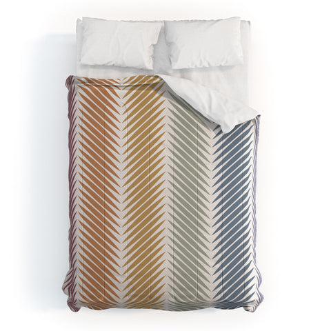Colour Poems Palm Leaf Pattern LXIV Comforter