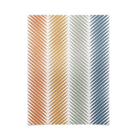 Colour Poems Palm Leaf Pattern LXIV Poster