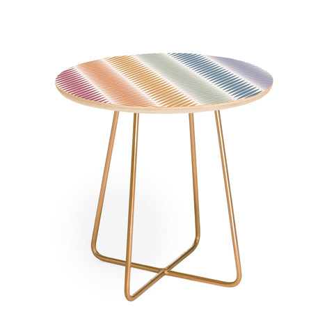 Colour Poems Palm Leaf Pattern LXIV Round Side Table