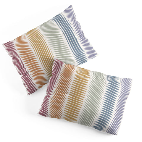 Colour Poems Palm Leaf Pattern LXIV Pillow Shams
