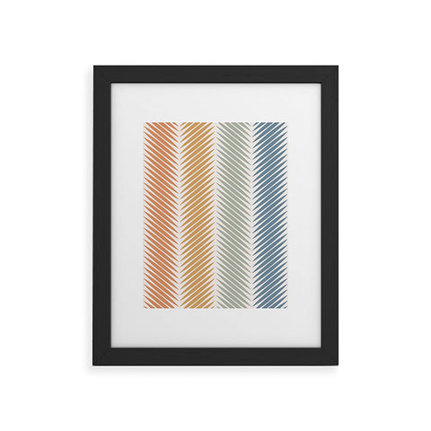 Colour Poems Palm Leaf Pattern LXIV Framed Art Print Havenly