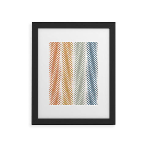 Colour Poems Palm Leaf Pattern LXIV Framed Art Print