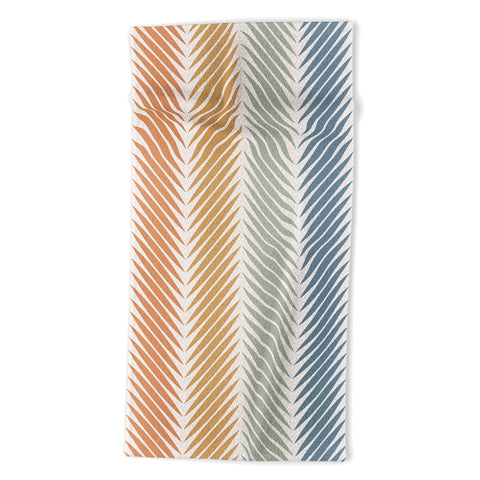 Colour Poems Palm Leaf Pattern LXIV Beach Towel