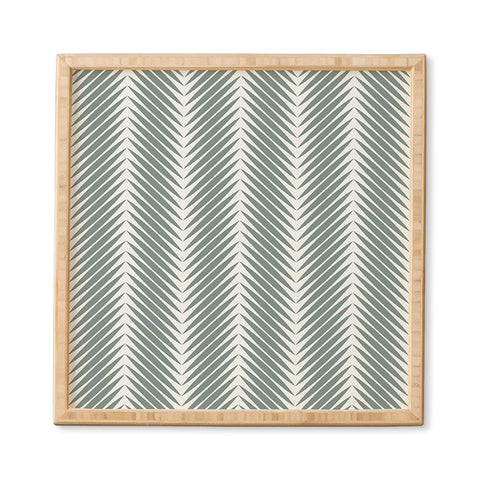 Colour Poems Palm Leaf Pattern XIX Framed Wall Art Havenly