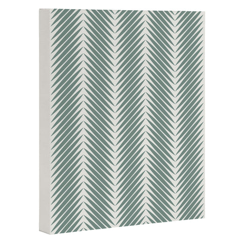 Colour Poems Palm Leaf Pattern XIX Art Canvas