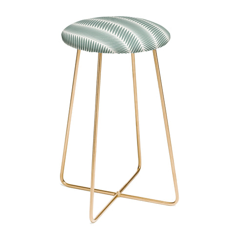 Colour Poems Palm Leaf Pattern XIX Counter Stool