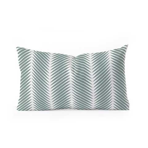Colour Poems Palm Leaf Pattern XIX Oblong Throw Pillow Havenly