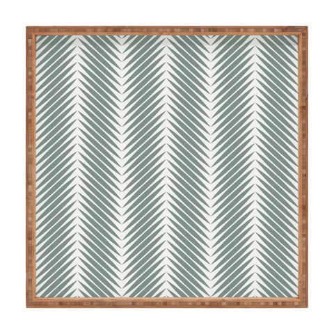 Colour Poems Palm Leaf Pattern XIX Square Tray