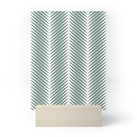 Colour Poems Palm Leaf Pattern XIX Mini Art Print