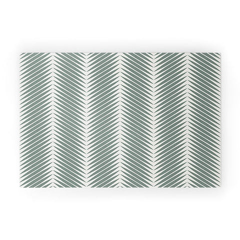 Colour Poems Palm Leaf Pattern XIX Welcome Mat