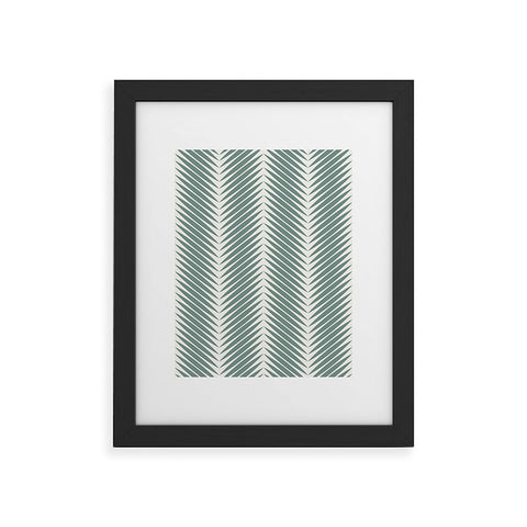 Colour Poems Palm Leaf Pattern XIX Framed Art Print Havenly