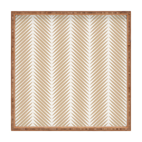Colour Poems Palm Leaf Pattern XLI Square Tray