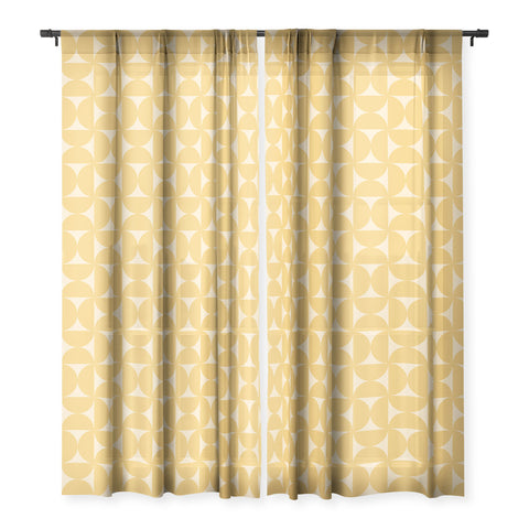 Colour Poems Patterned Shapes CLXVI Sheer Window Curtain